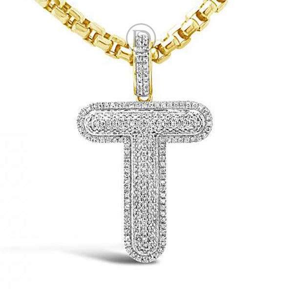 Diamond Key Pendant .85 CTW Round Cut 10K Yellow Gold – Exotic Diamonds