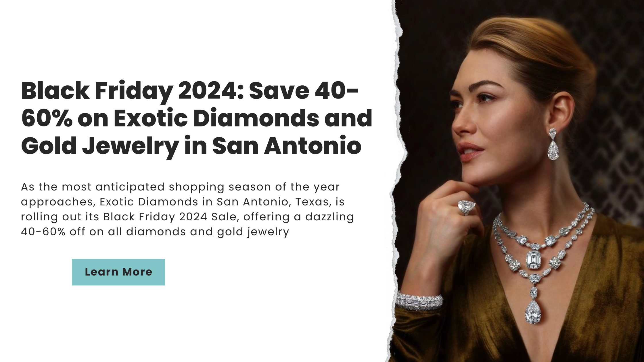 Black Friday 2024: Save 40-60% on Exquisite Diamonds and Gold Jewelry in San Antonio