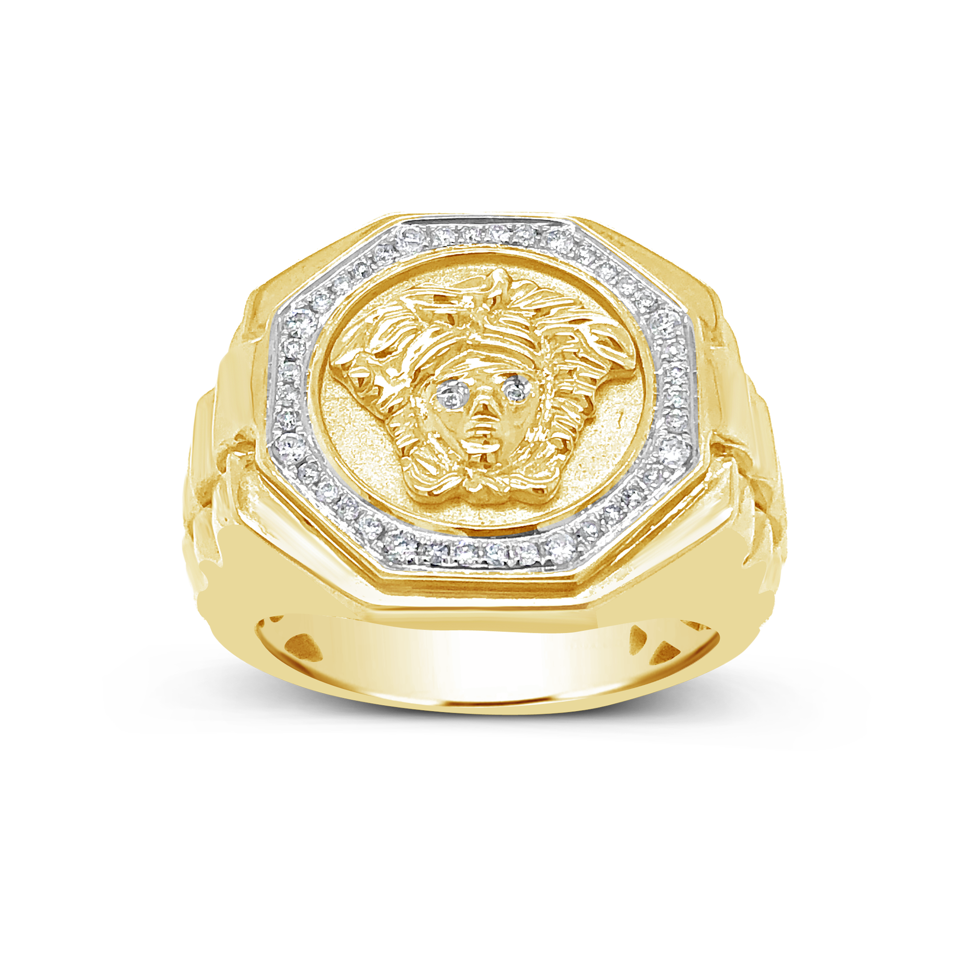 versace diamond men ring medusa ring 3779 3D model 3D printable | CGTrader