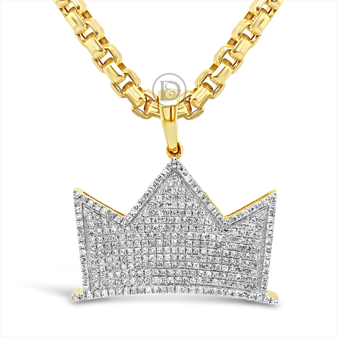Diamond Key Pendant .85 CTW Round Cut 10K Yellow Gold – Exotic Diamonds