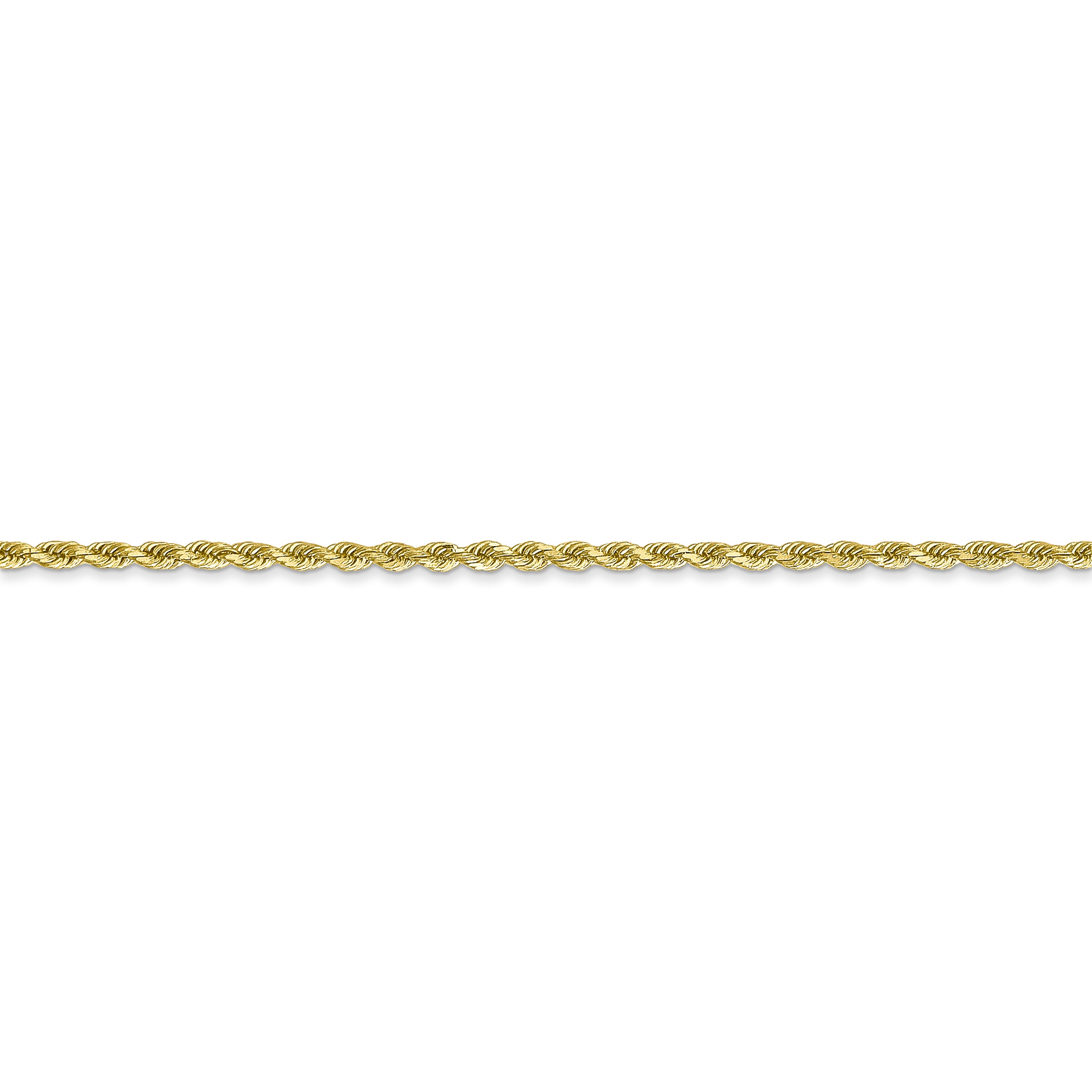 10k 1.75mm Diamond-cut Rope Chain