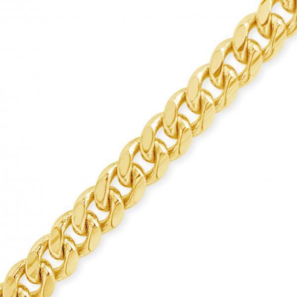 10K Solid Yellow Gold Miami Cuban 20" Chain