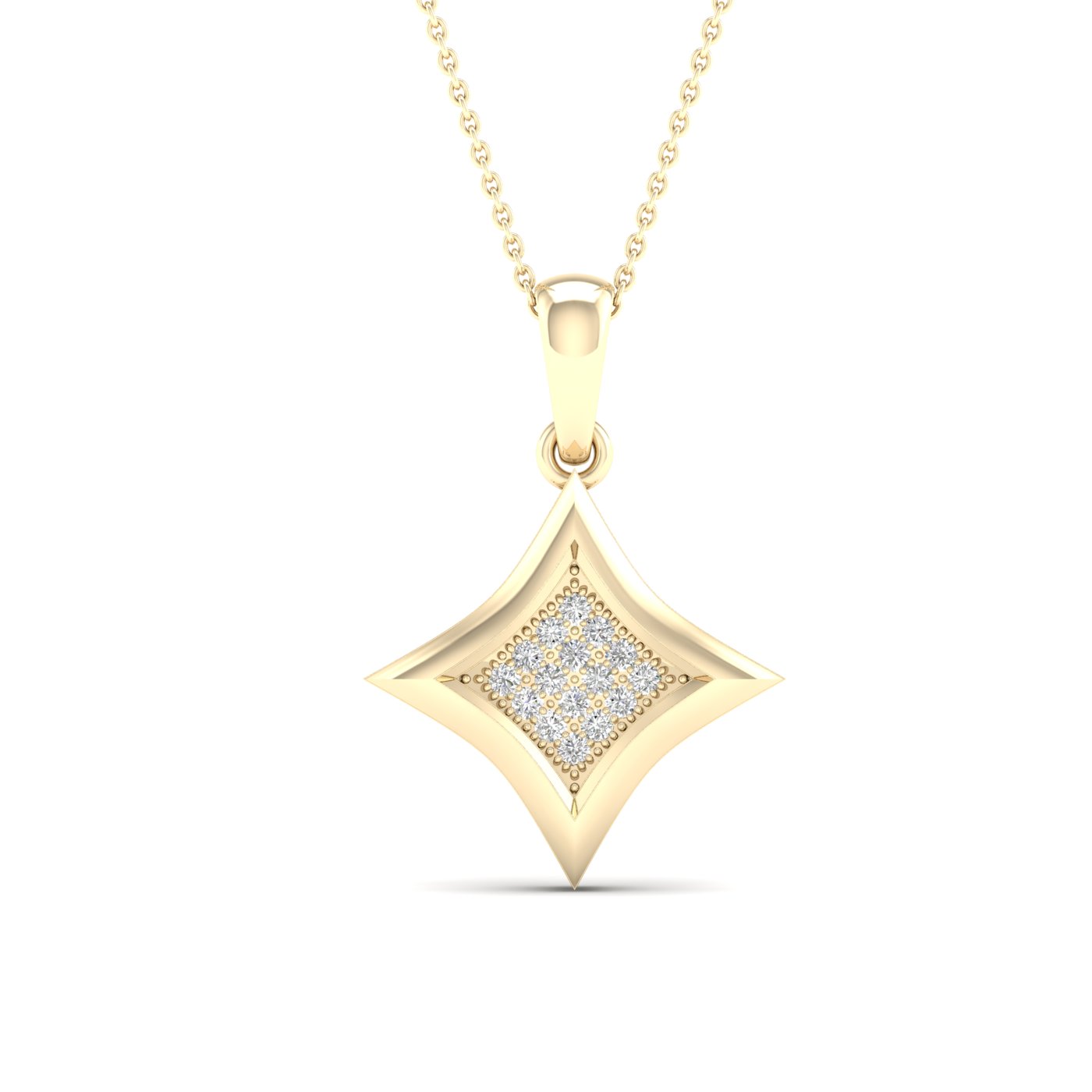 10K 0.05CT Diamond Pendant