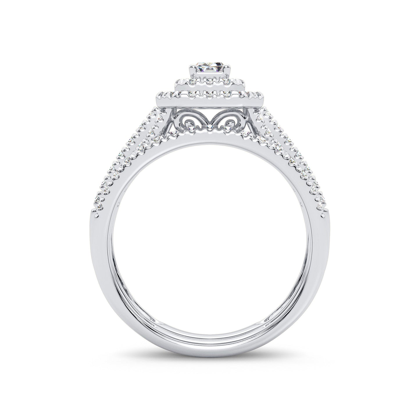 14K 1.00CT Diamond Bridal Ring