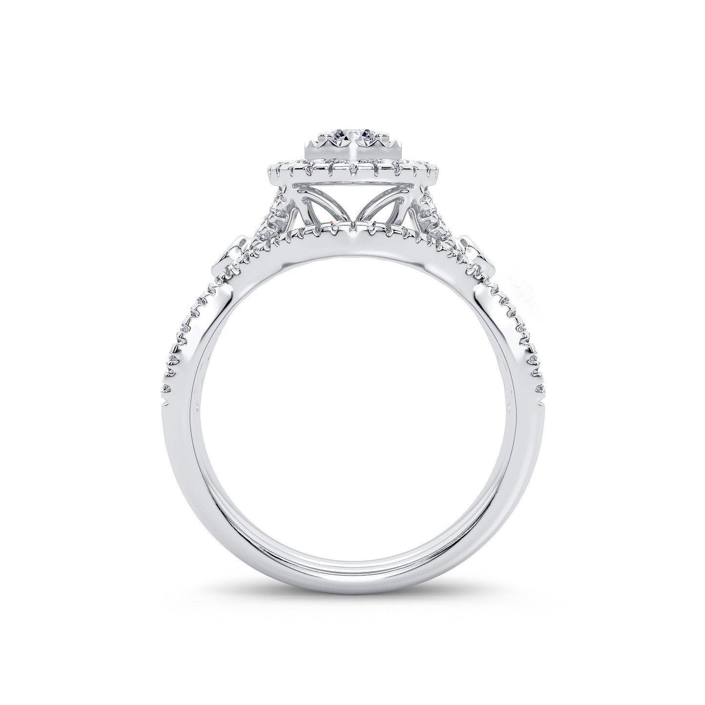 14K 1.00CT Diamond Bridal Ring