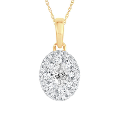 14k 0.50ct Diamond Pendants