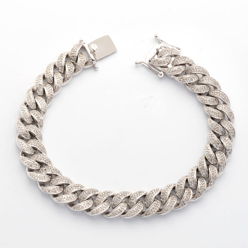 10KW 3.50CTW DIAMOND MIAMI CUBAN BRACELET