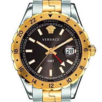 Two Tone Brown Face Versace Hellenyium Watch